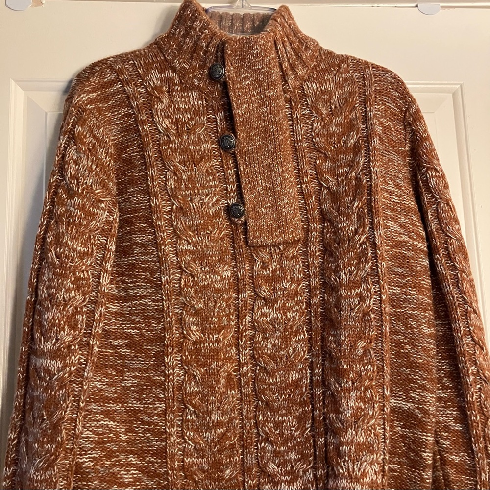 Vintage Cable Knit Quarter Zip Sweater - Picture 7 of 12